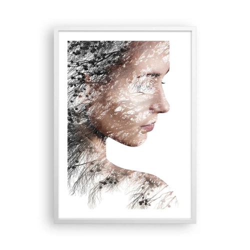 Plakat w białej ramie - Duch lasu - 50x70 cm