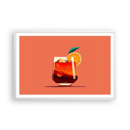 Plakat w białej ramie - Letnie orzeźwienie - 91x61 cm