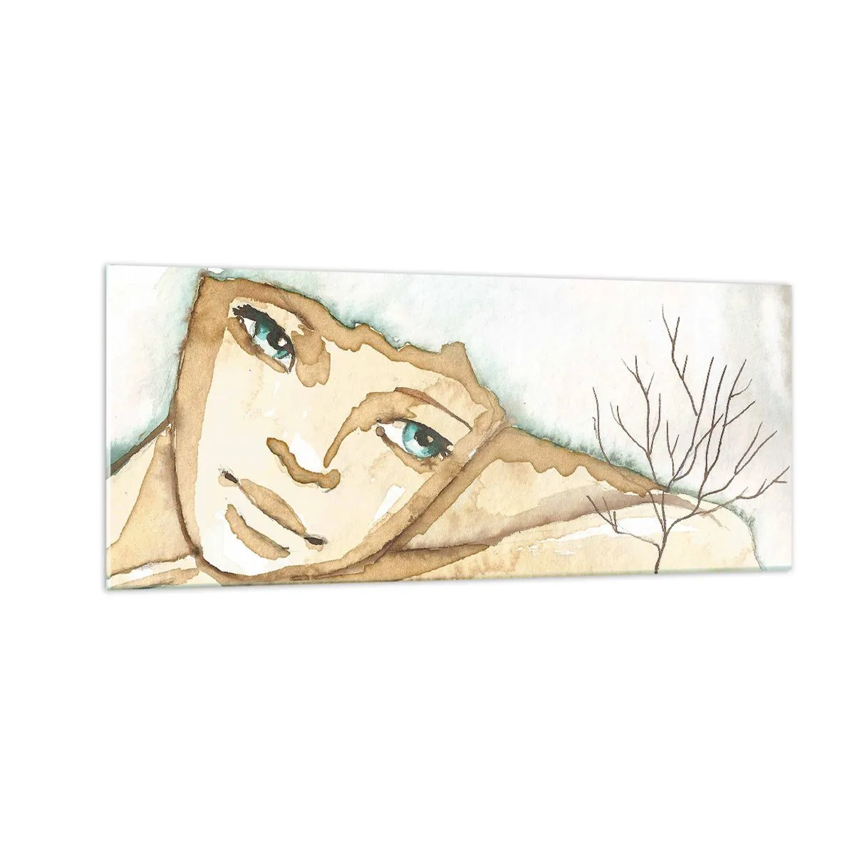 Obraz na szkle - Drzewo poezji wyrasta z ciszy - 100x40 cm