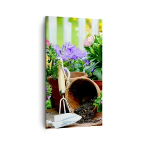 Obraz na płótnie - Ogródek Zosi - 45x80 cm