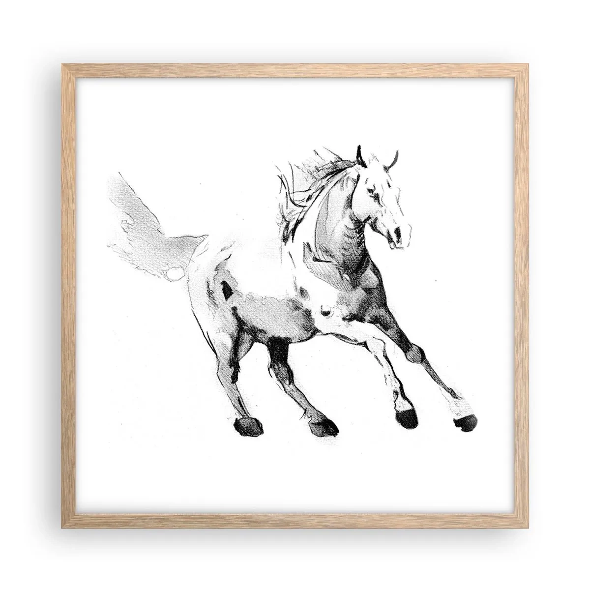 Plakat w ramie jasny dąb - Nieujarzmiona dusza - 50x50 cm