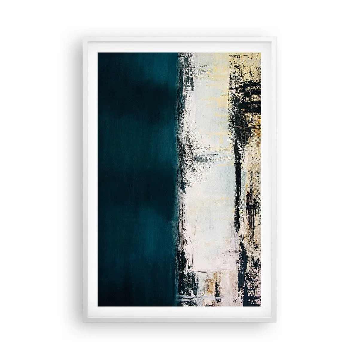 Plakat w białej ramie - Kompozycja horyzontalna - 61x91 cm