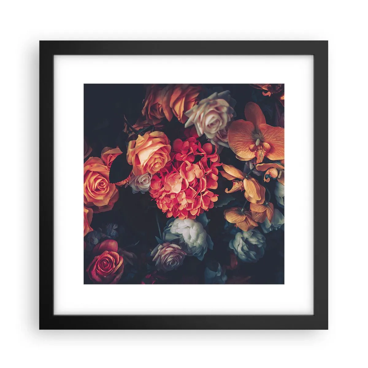 Plakat w czarnej ramie - Jak u holenderskich mistrzów - 30x30 cm