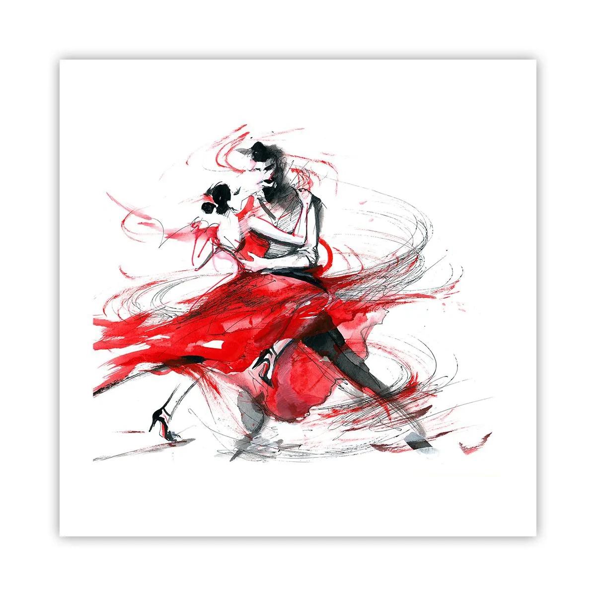 Plakat - Tango - rytm namiętności - 50x50 cm