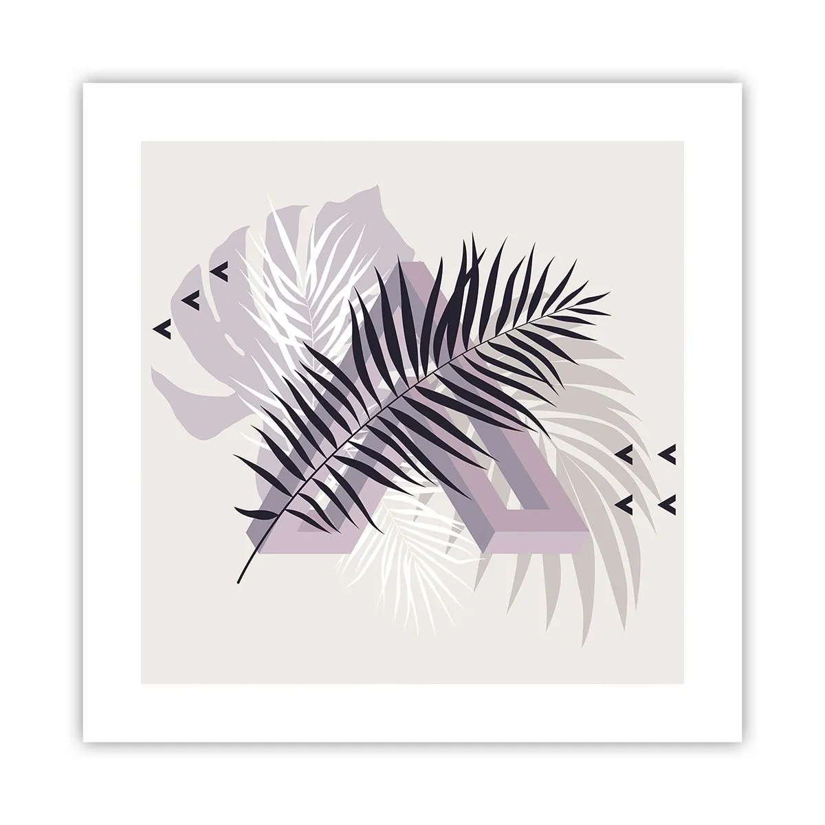 Plakat - Cień cienia - 40x40 cm