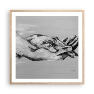 Plakat w ramie jasny dąb - Początek… - 60x60 cm