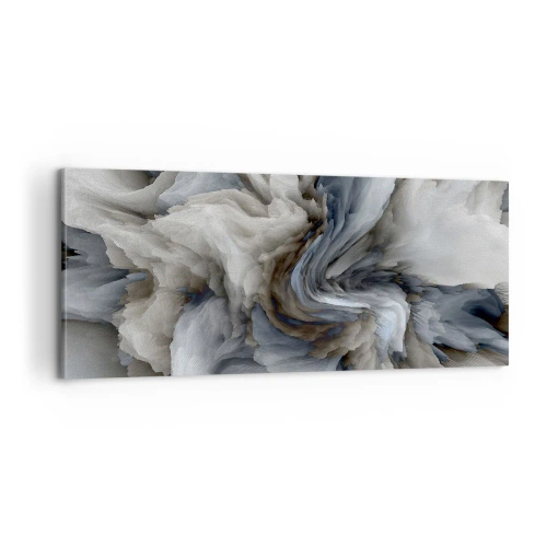 Obraz na płótnie - Kamień i kwiat - 100x40 cm