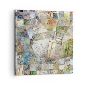Obraz na płótnie - Geometryczne przetasowanie - 60x60 cm