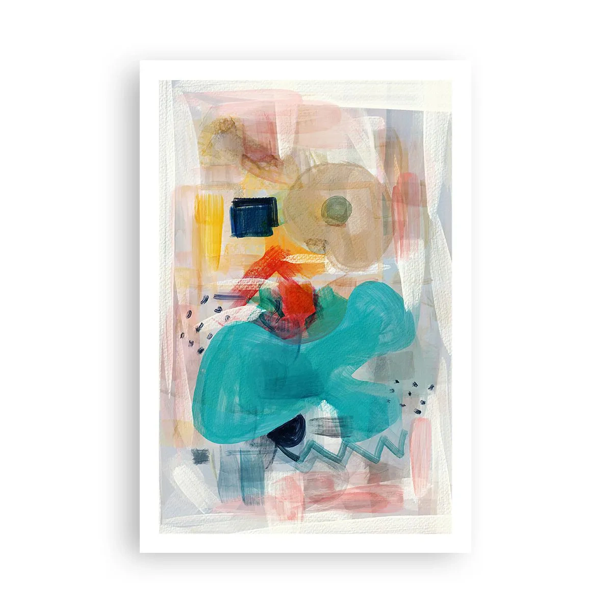 Plakat - Kolorowa gra - 61x91 cm