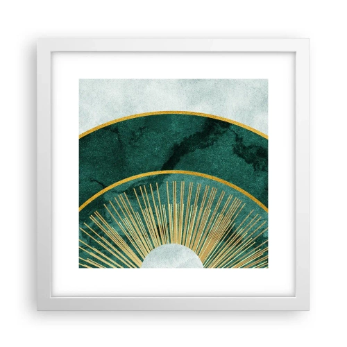 Plakat w białej ramie - Inny układ słoneczny - 30x30 cm