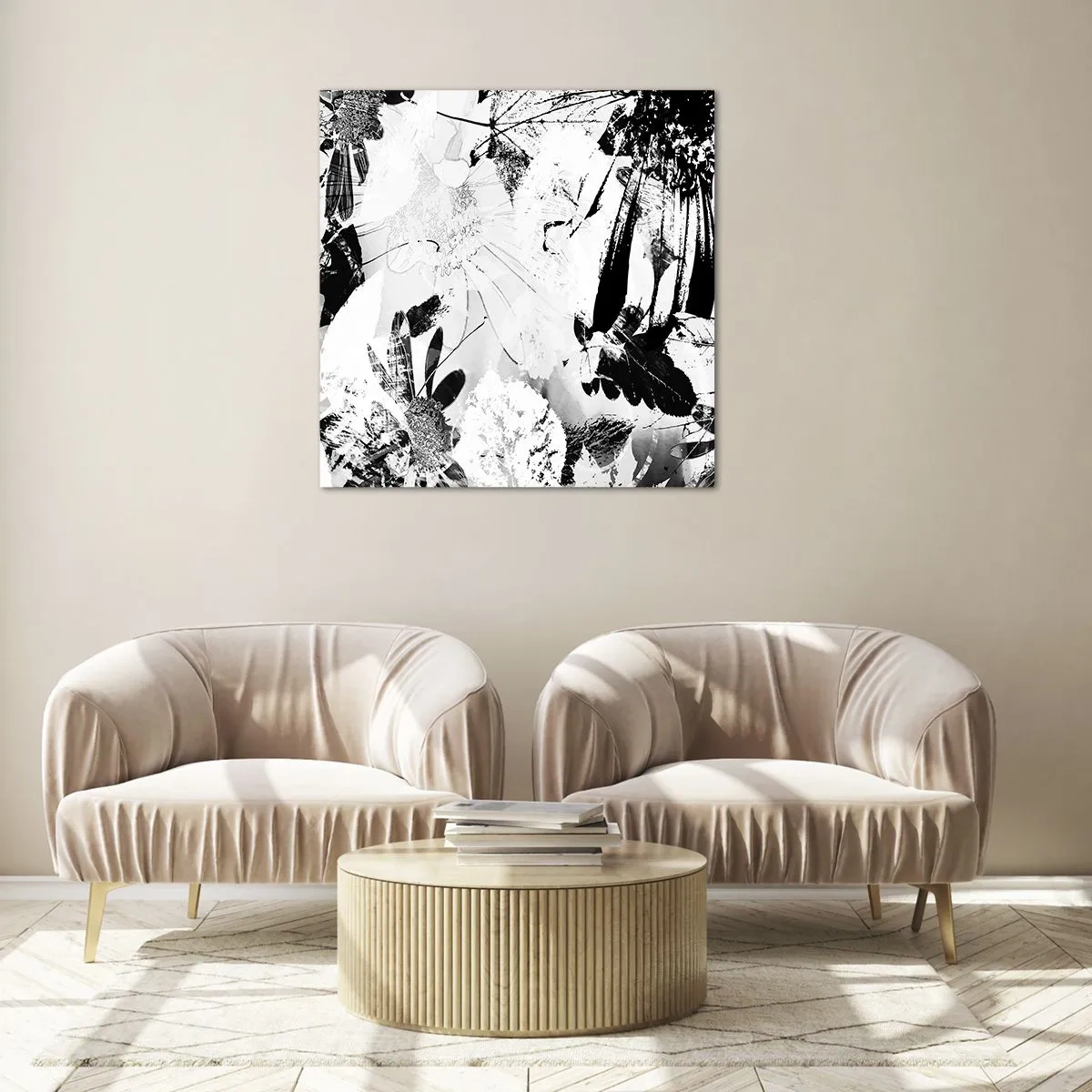 Obraz na szkle - Jesień w negatywie - 70x70 cm
