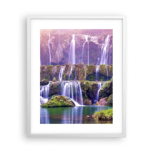 Plakat w białej ramie - Schody do nieba - 40x50 cm