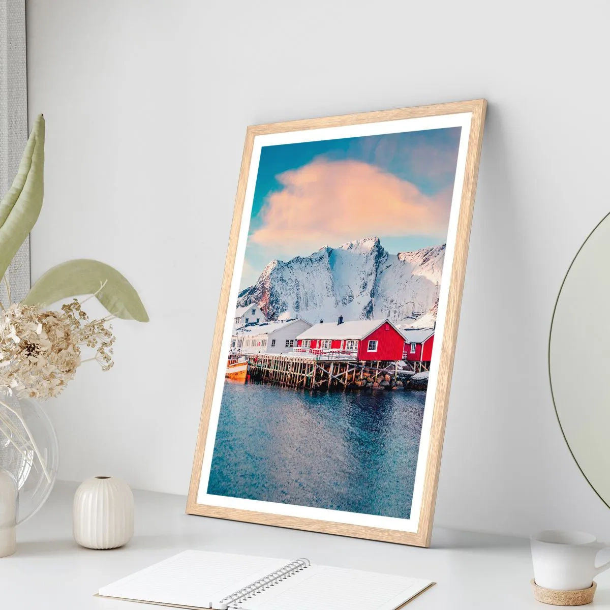 Plakat w ramie jasny dąb - Północne ustronie - 40x50 cm
