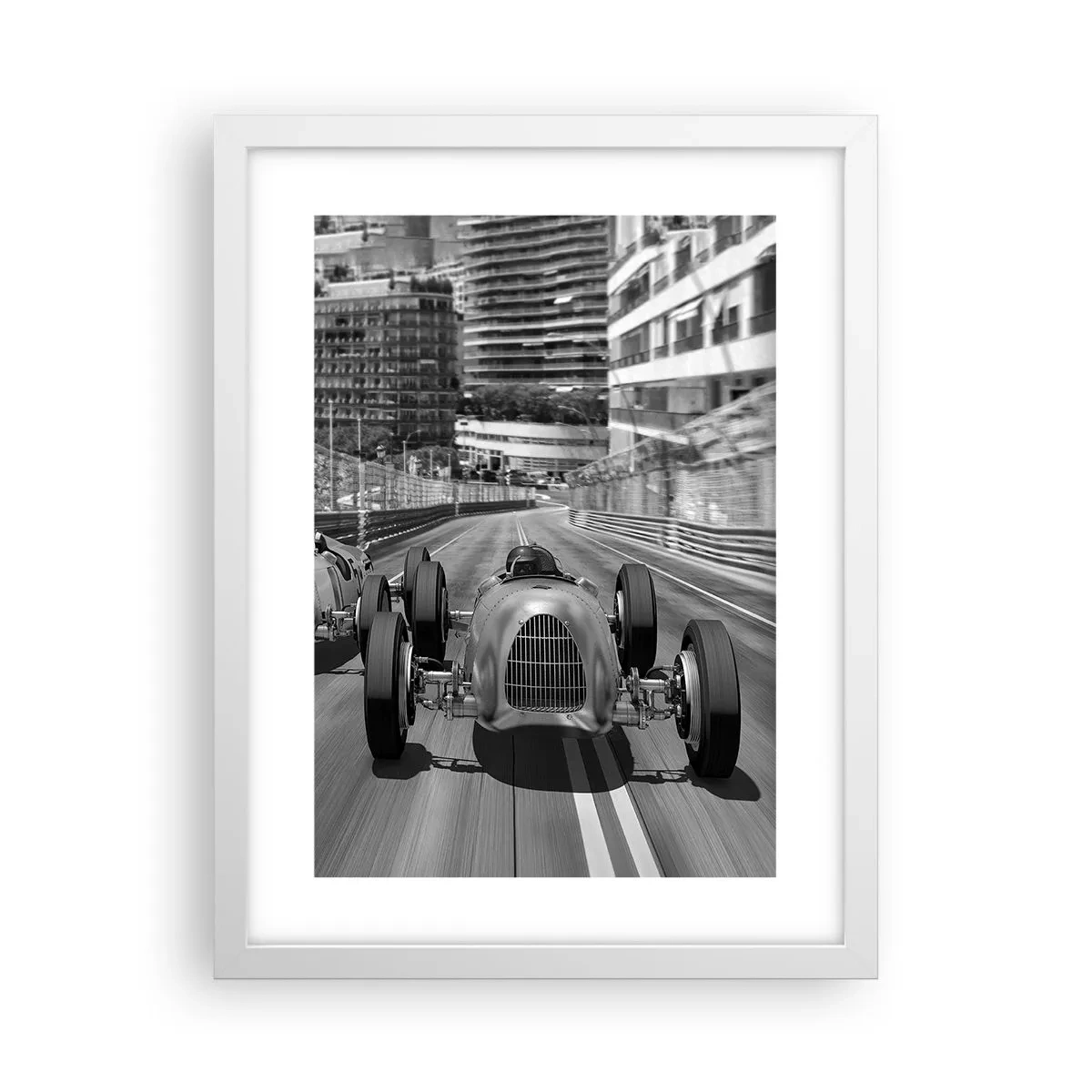 Plakat w białej ramie - Dawno temu w Monte Carlo - 30x40 cm