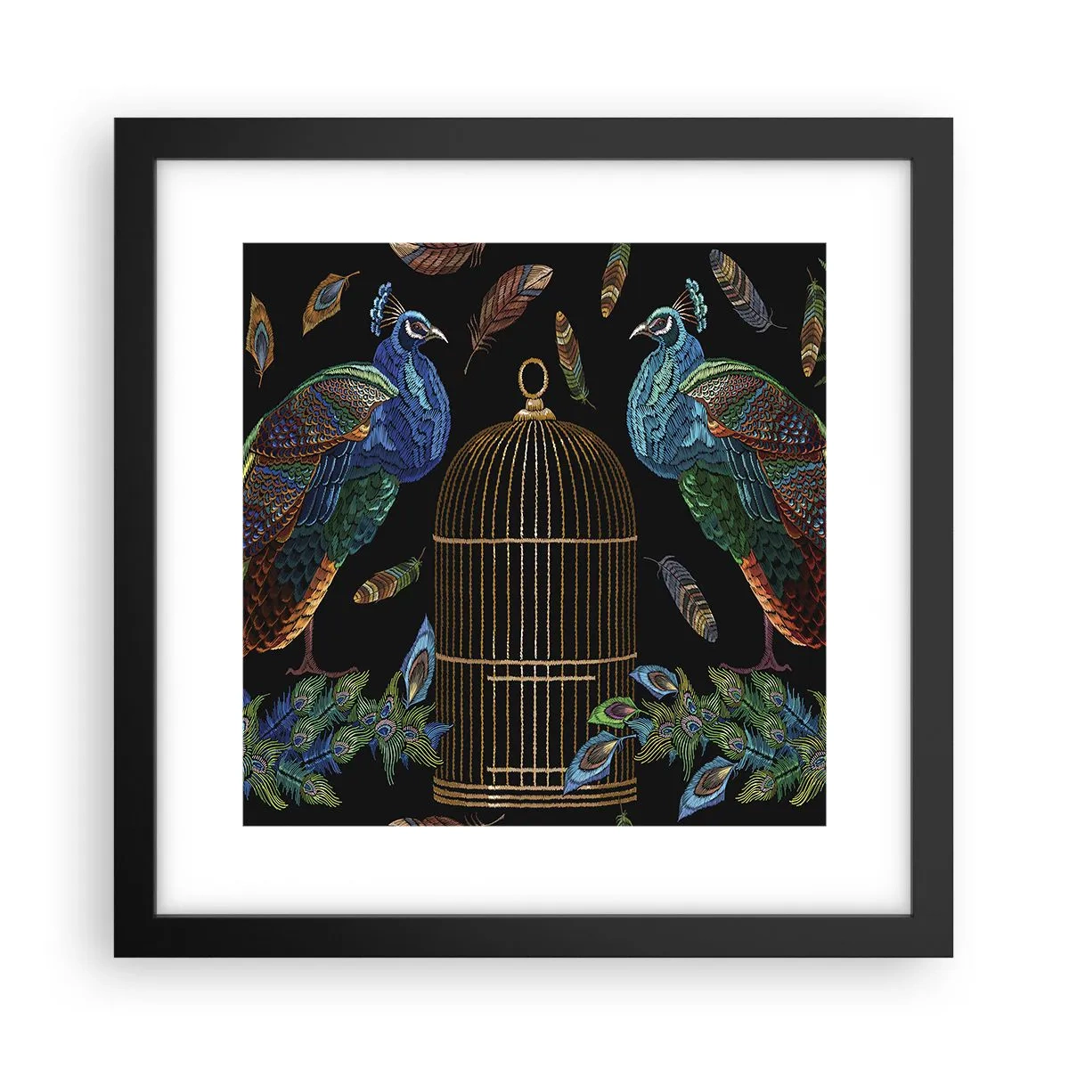 Plakat w czarnej ramie - W królewskich szatach - 30x30 cm
