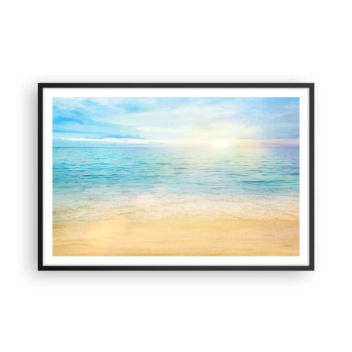 Plakat w czarnej ramie - Wielki błękit - 91x61 cm