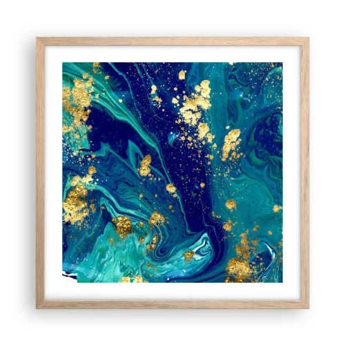 Plakat w ramie jasny dąb - Płatki słońca  - 50x50 cm