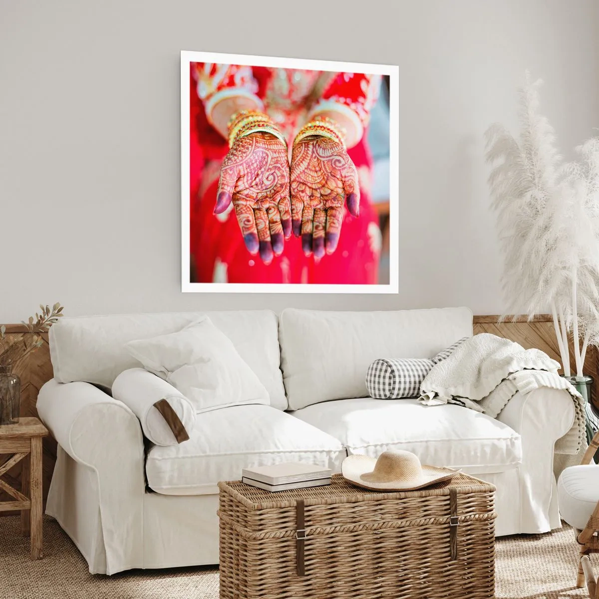 Plakat - Gotowa złapać szczęście - 40x40 cm
