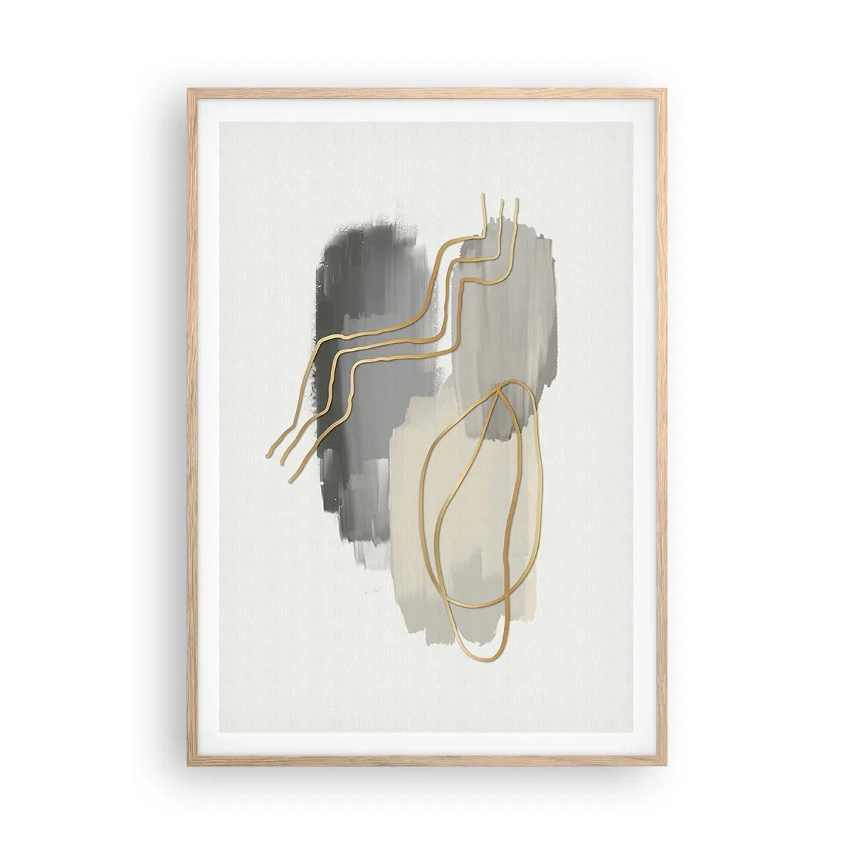 Plakat w ramie jasny dąb - Trwanie i ruch - 70x100 cm