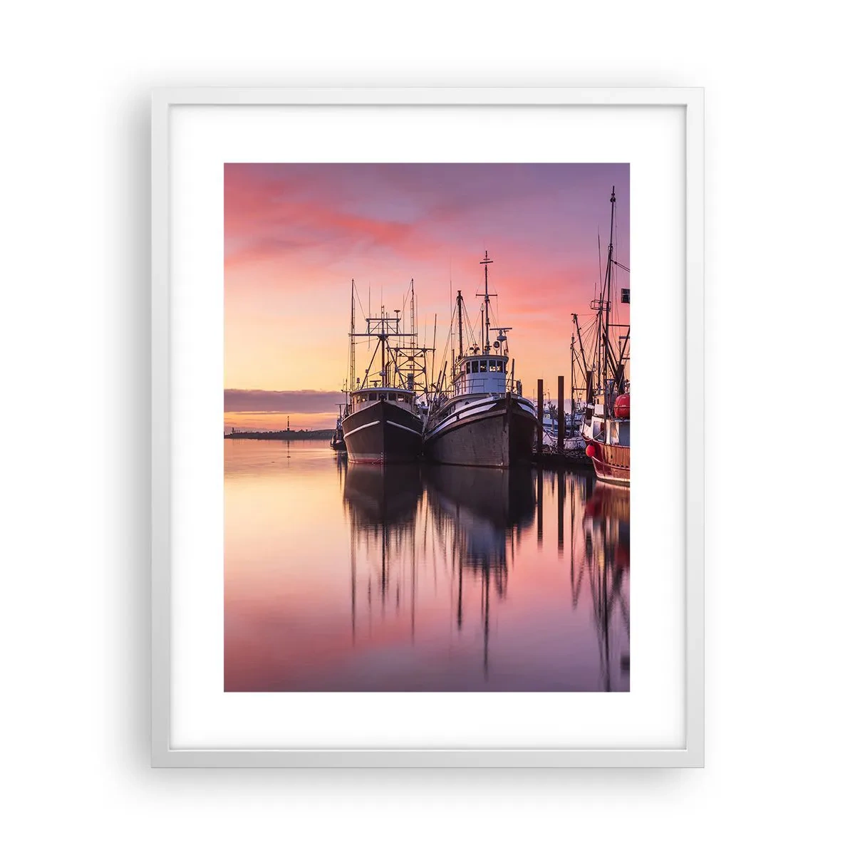 Plakat w białej ramie - Przed kolejnym dniem - 40x50 cm