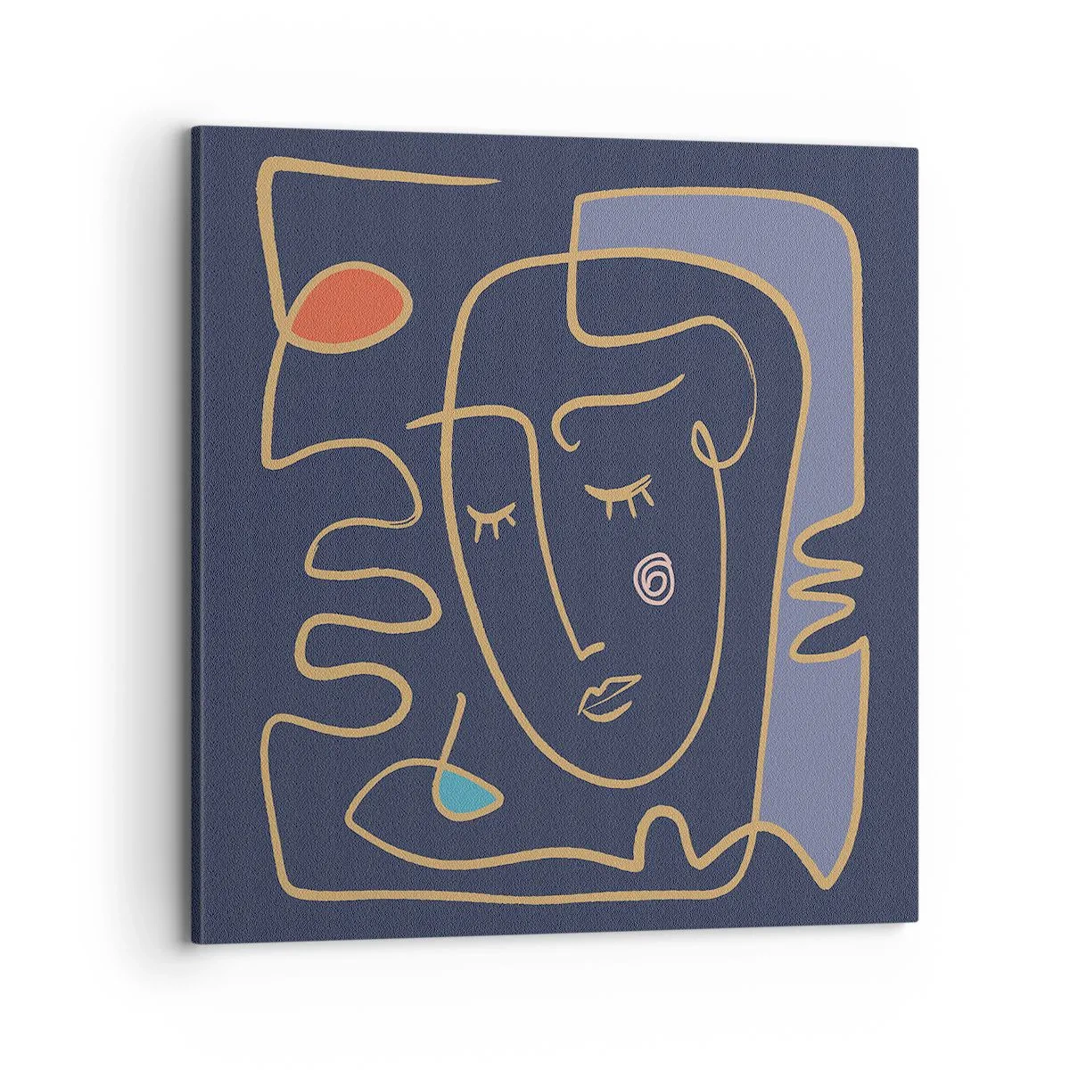 Obraz na płótnie - W zamyśleniu - 70x70 cm