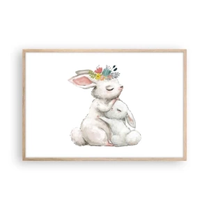 Plakat w ramie jasny dąb - Nie ma jak u mamy - 91x61 cm