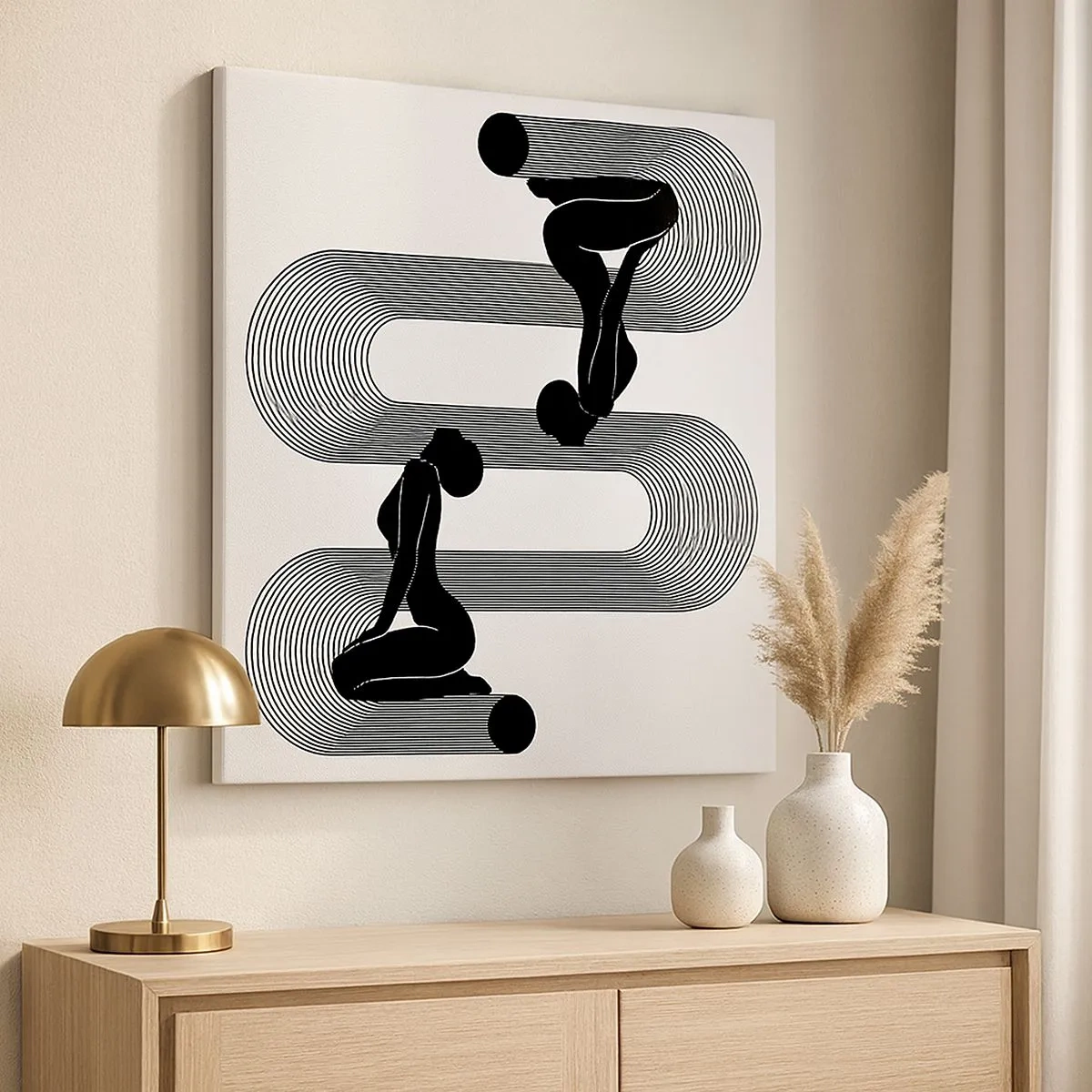 Obraz na płótnie - Zmysłowa symetria - 30x30 cm