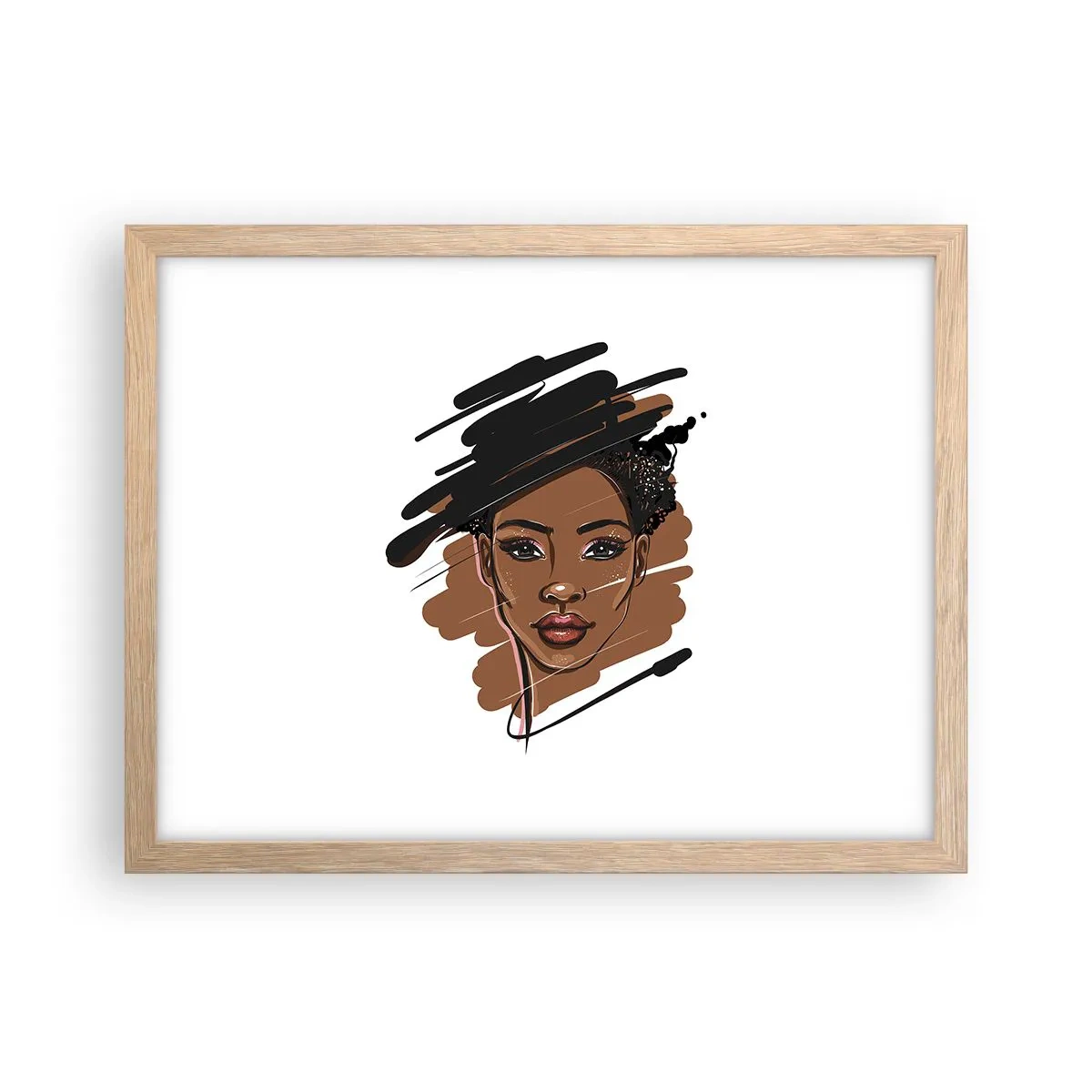 Plakat w ramie jasny dąb - Słodka jak czekolada - 40x30 cm