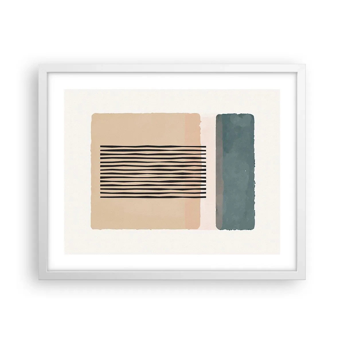 Plakat w białej ramie - Wszystko w porządku - 50x40 cm