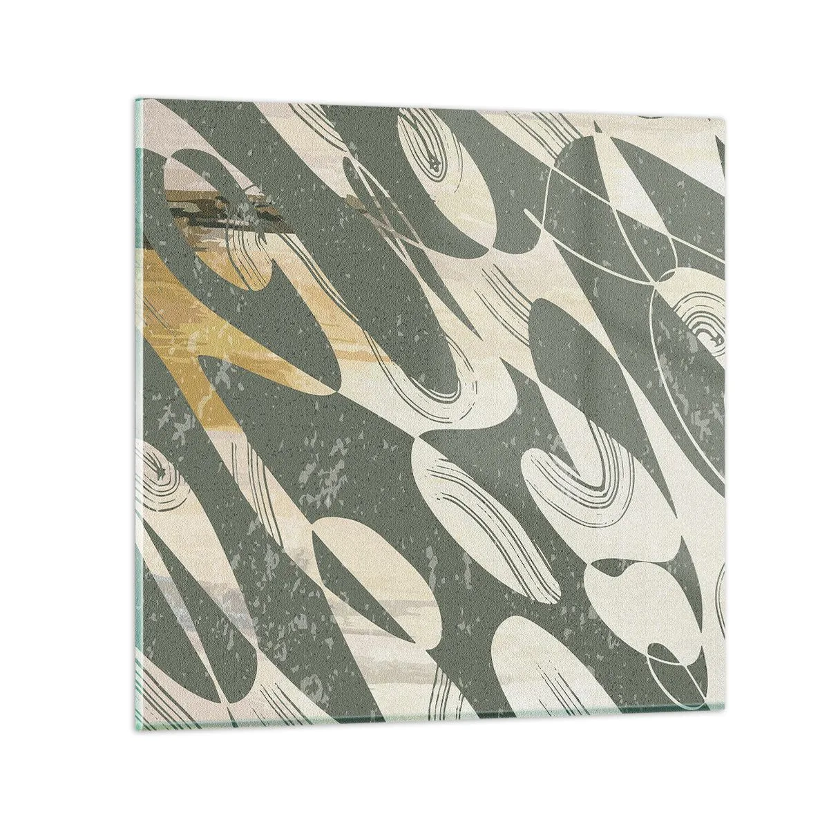 Obraz na szkle - Abstrakcja zrytmizowana - 40x40 cm