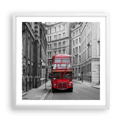 Plakat w białej ramie - Codzienność nie musi być szara - 50x50 cm