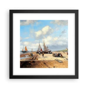 Plakat w czarnej ramie - Po udanym połowie - 30x30 cm