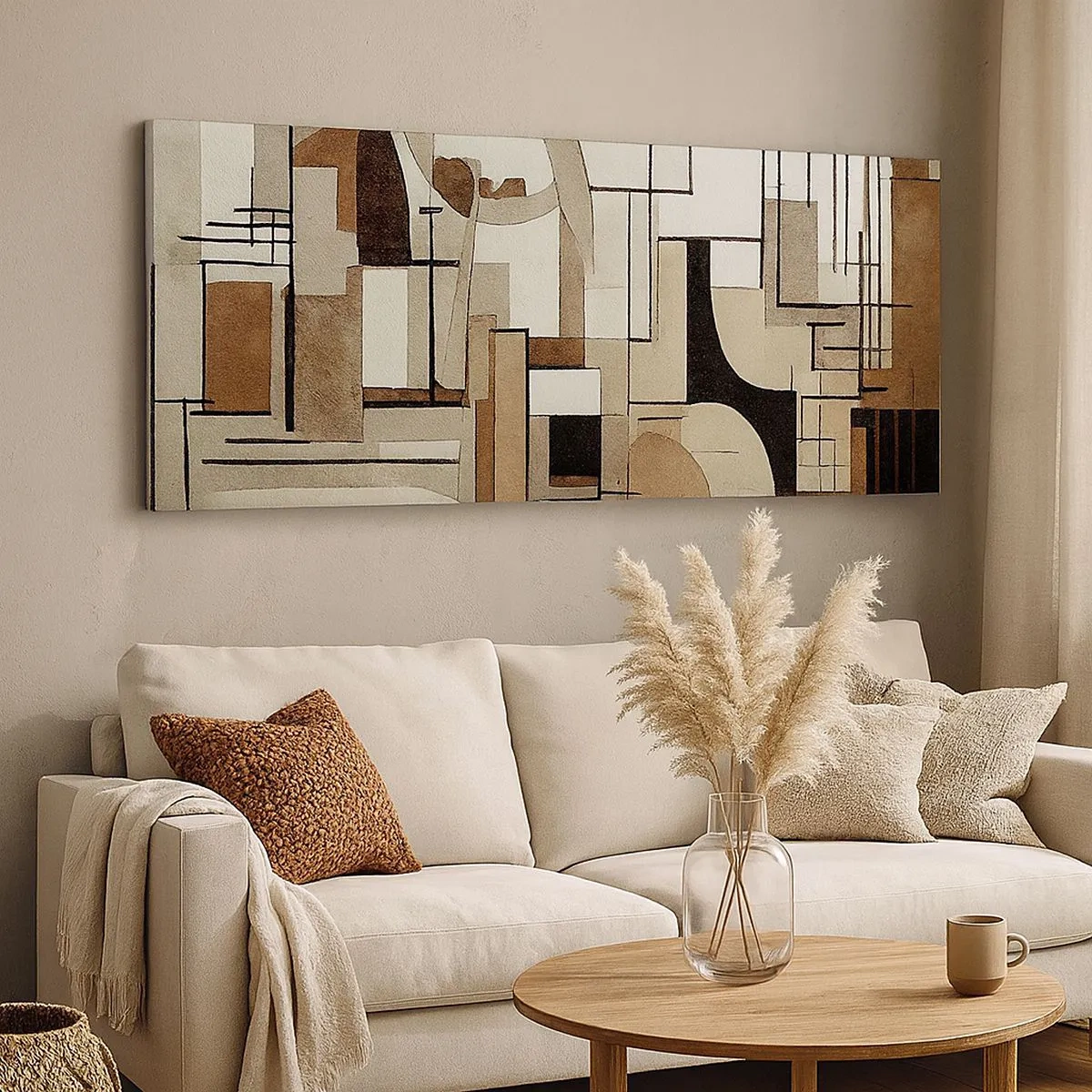 Obraz na płótnie - Pejzaż miejski 2.0 - 100x40 cm