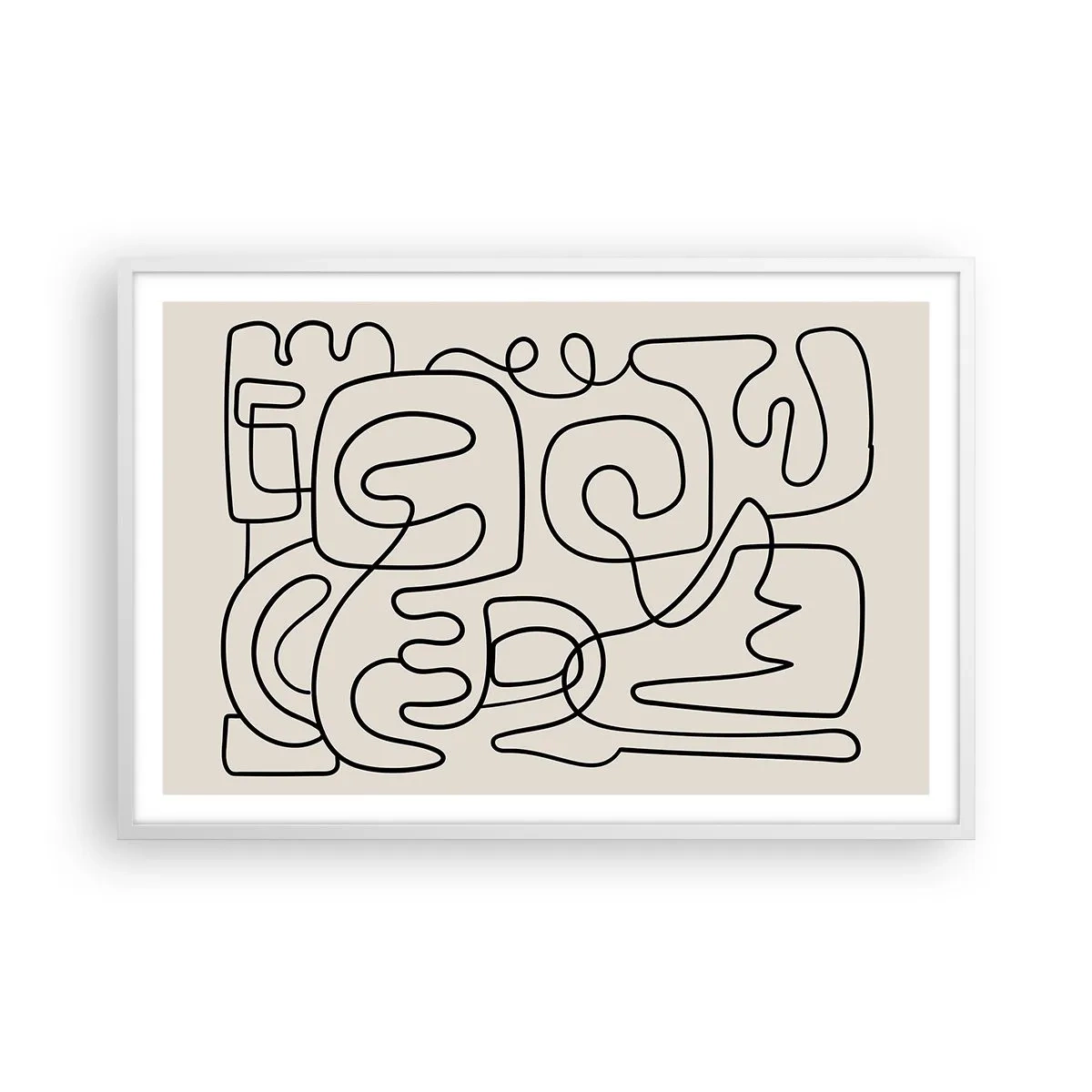 Plakat w białej ramie - Po śladzie - 91x61 cm