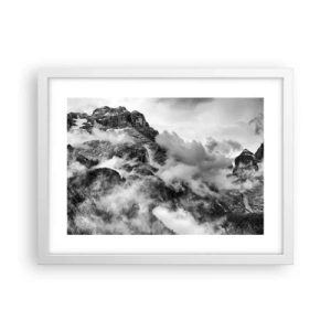 Plakat w białej ramie - Piękne i okrutne - 40x30 cm