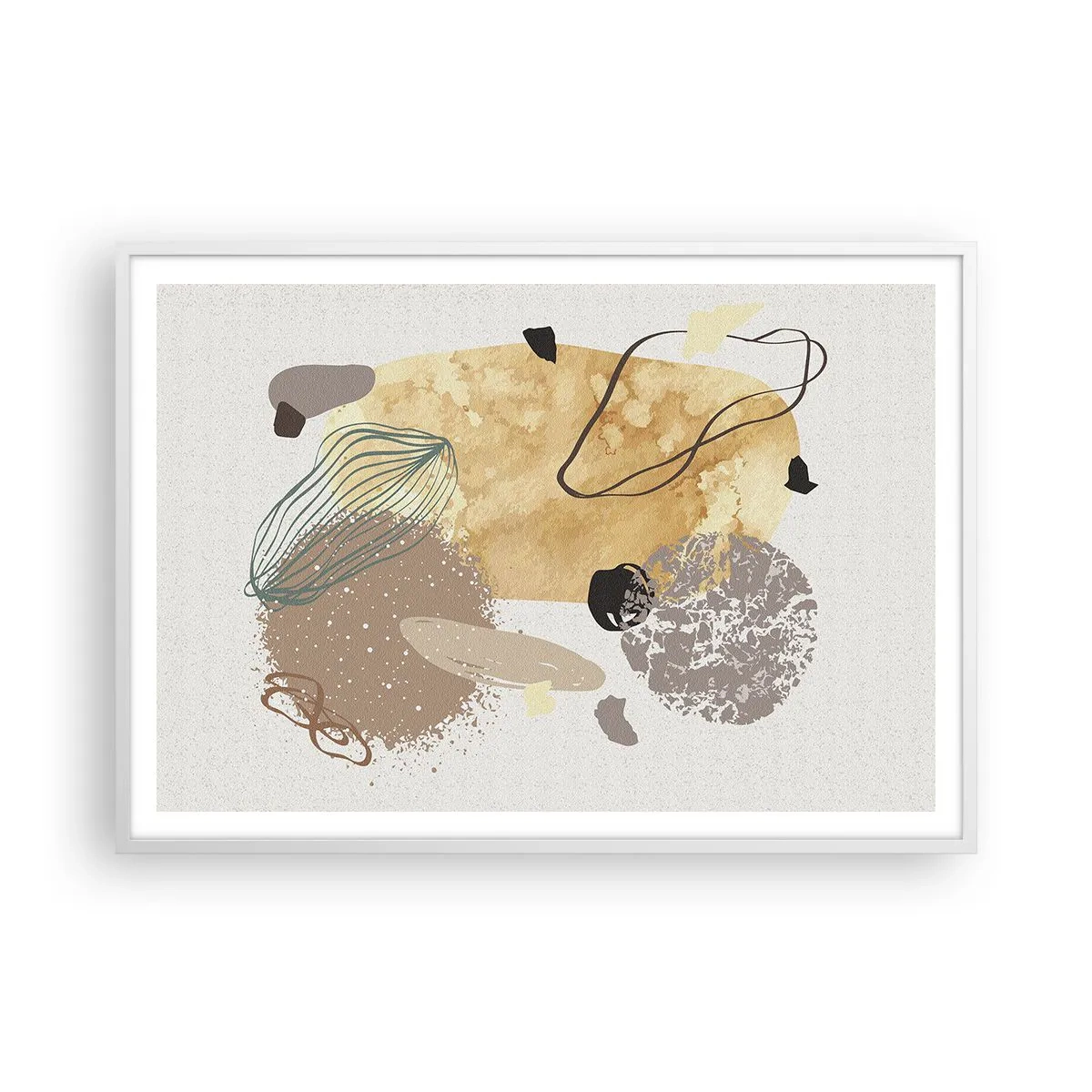 Plakat w białej ramie - Plumkologia stosowana - 100x70 cm