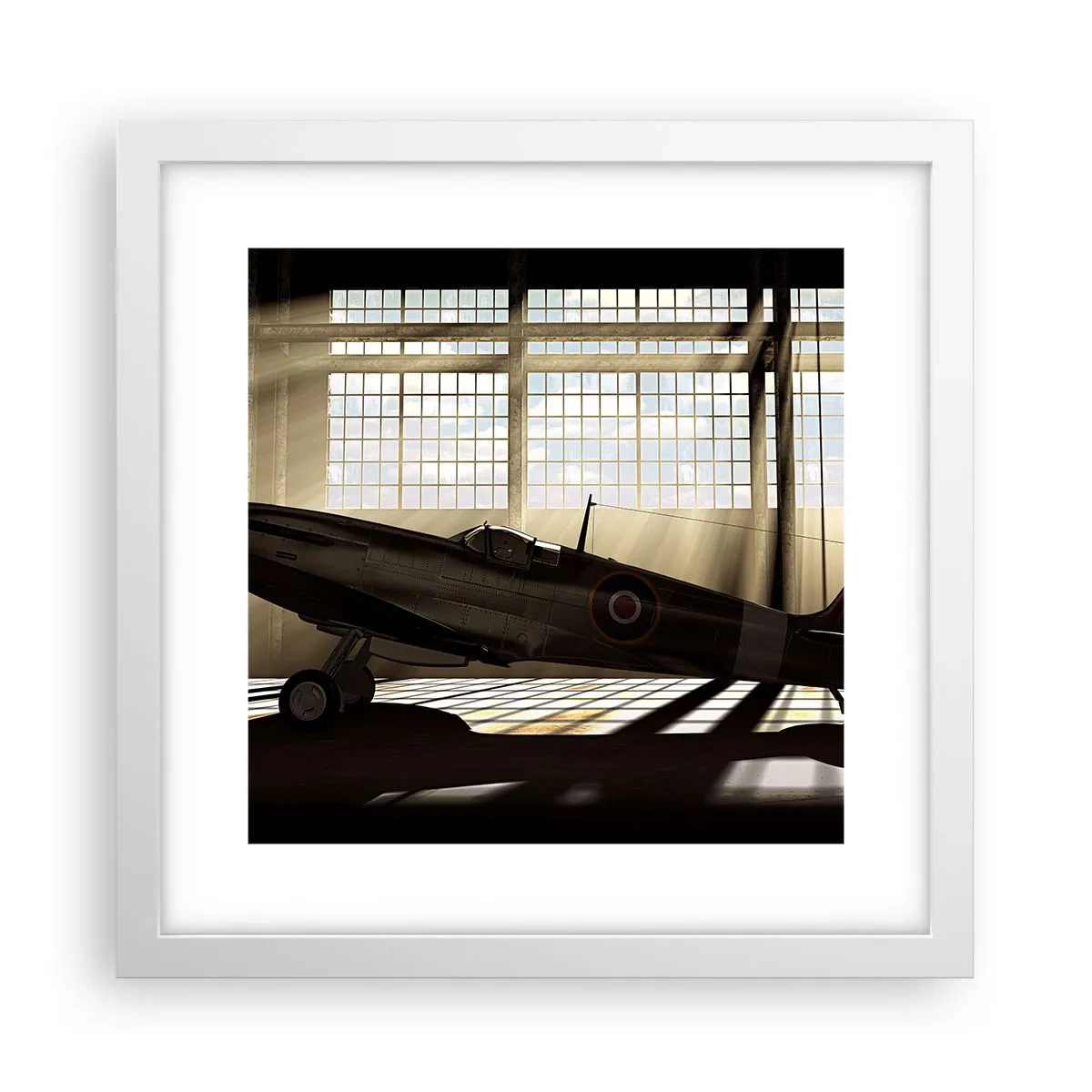 Plakat w białej ramie - Odpoczynek wojownika - 30x30 cm