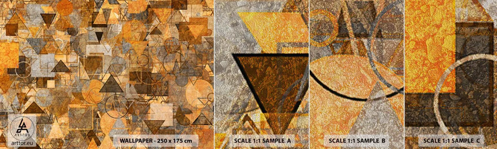 Fototapeta Próbka Premium Sand - Świat ujęty w formę - Abstrakcja, Sztuka, Nowoczesny Wzór - 100x30 cm