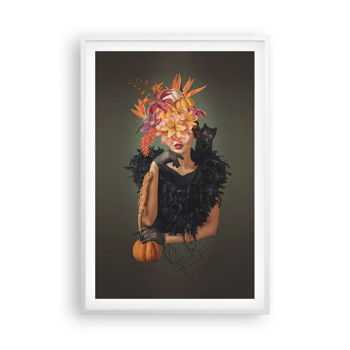 Plakat w białej ramie - Czar wiedźmy - 61x91 cm