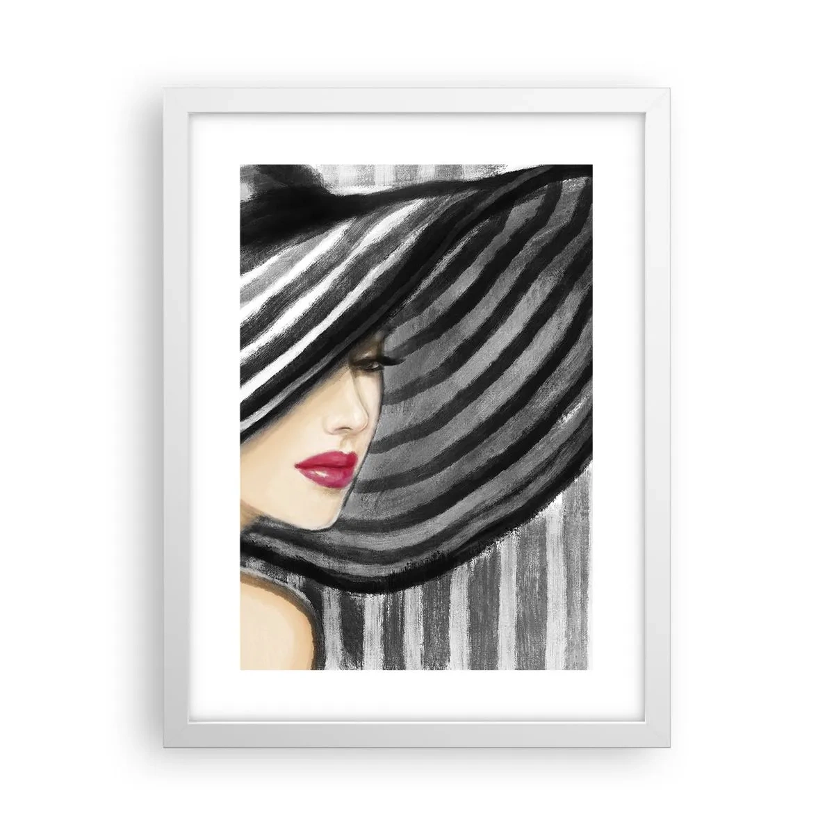 Plakat w białej ramie - Gdzie ciebie szukać? - 30x40 cm