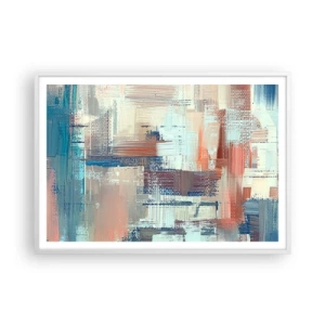 Plakat w białej ramie - Dotrzeć do światła - 100x70 cm