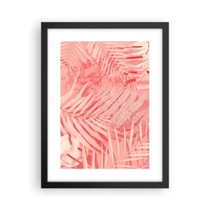 Plakat w czarnej ramie - Różowy koncept - 30x40 cm