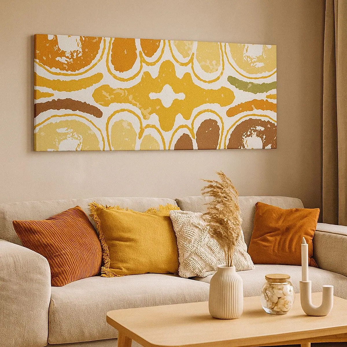 Obraz na płótnie - Abstrakcja sentymentalna - 100x40 cm