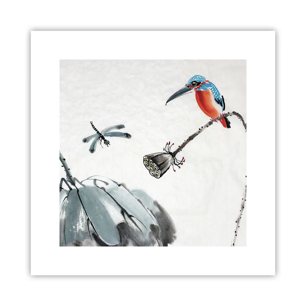 Plakat - Życie łąki - 30x30 cm