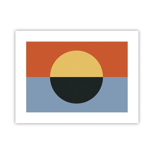 Plakat - Kompozycja ciepła i chłodu - 40x30 cm
