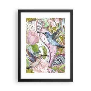 Plakat w czarnej ramie - Wplątane w pnączach - 30x40 cm