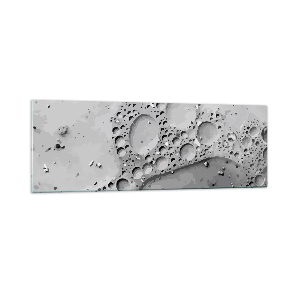 Obraz na szkle - Slad po spienionym - 90x30 cm