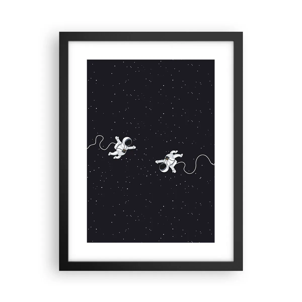 Plakat w czarnej ramie - Kosmiczny pląs - 30x40 cm