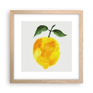 Plakat w ramie jasny dąb - Jak poznać smak słońca - 30x30 cm