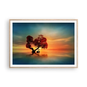 Plakat w ramie jasny dąb - Oddaleńcy i ciszyzna bezświata - 100x70 cm